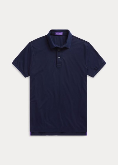 Ralph Lauren Custom Slim Fit Interlock Polo Herre Danmark (ZDKYJ1328)